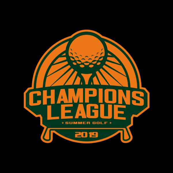 Champions League Summer Golf logo template Thumbnail