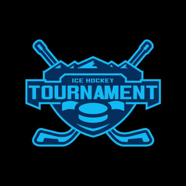 Tournament Ice Hockey logo template Thumbnail